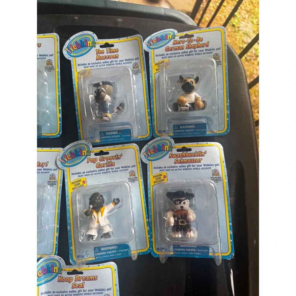 Lot of 10 Webkinz KinzPlus Figures Ganz New Sealed with Codes Bulldog Tiger Seal
